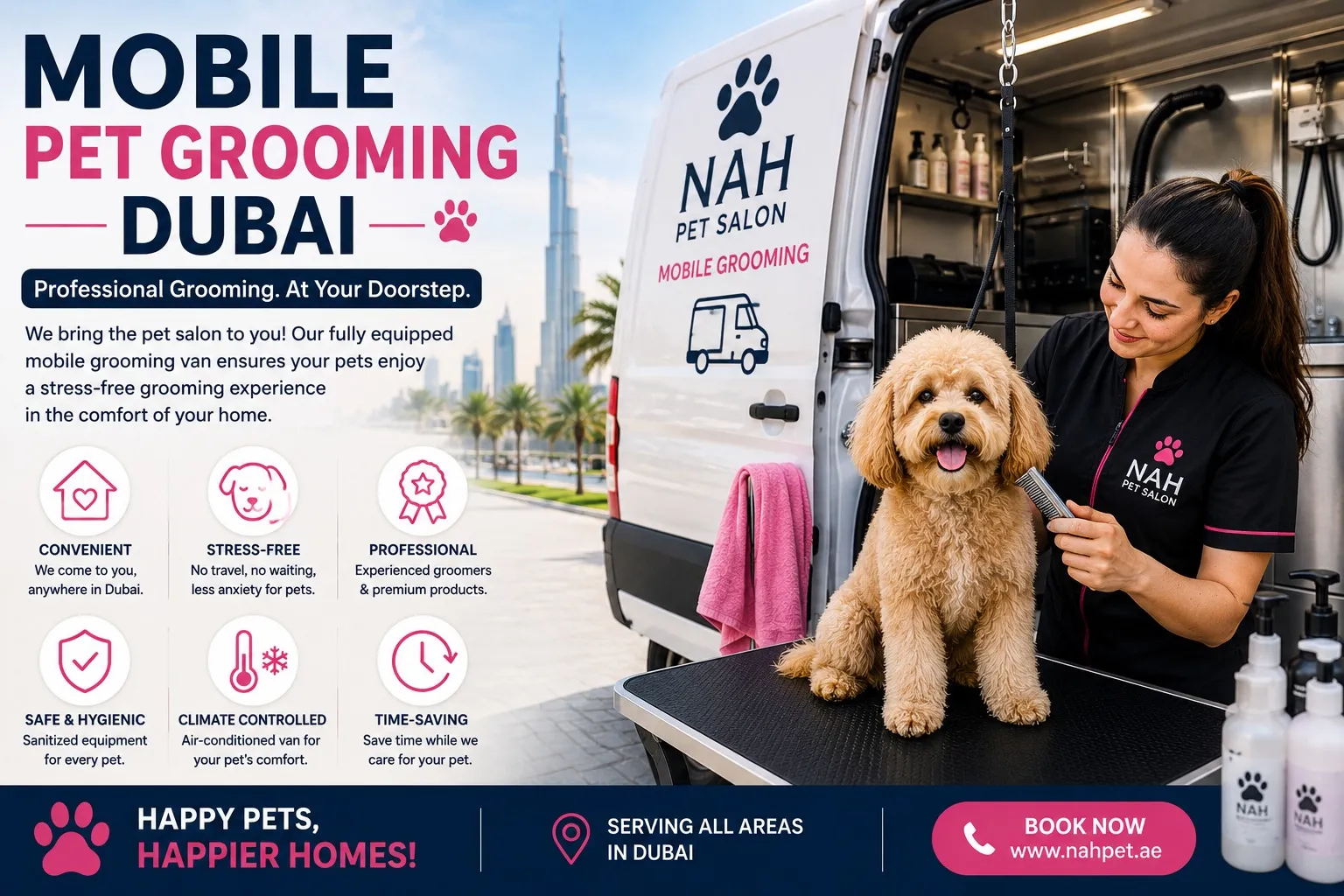 Mobile Pet Grooming Dubai